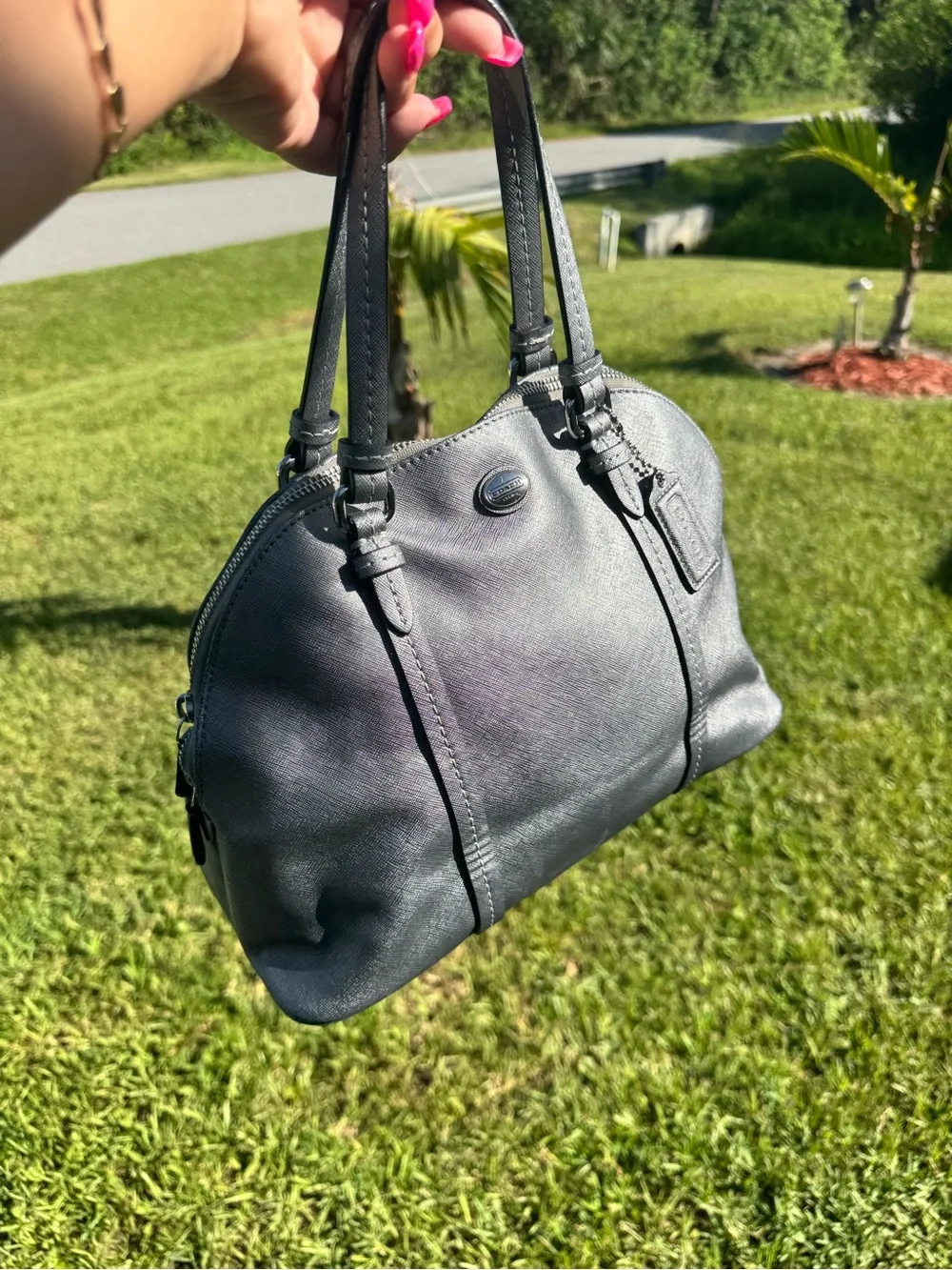 Coach Peyton Cora Dome Satchel
